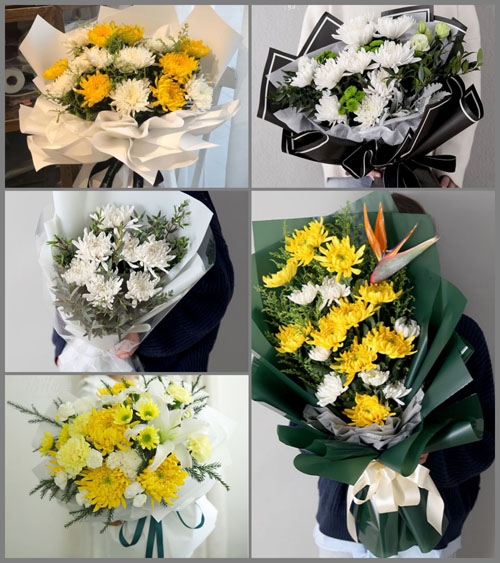 山西长治壶关县石坡乡西黄花水村白事花束代送